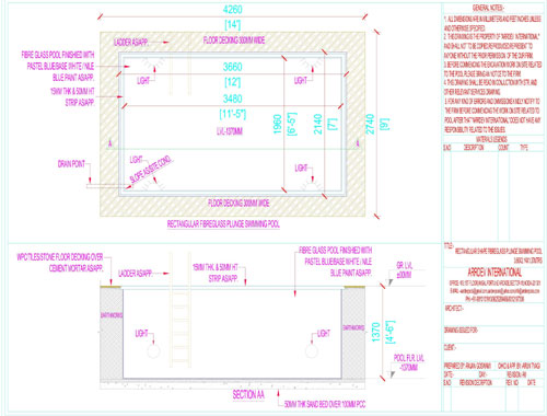 Fiberglass Rectangular Swimming Pool Manufacturer in Delhi